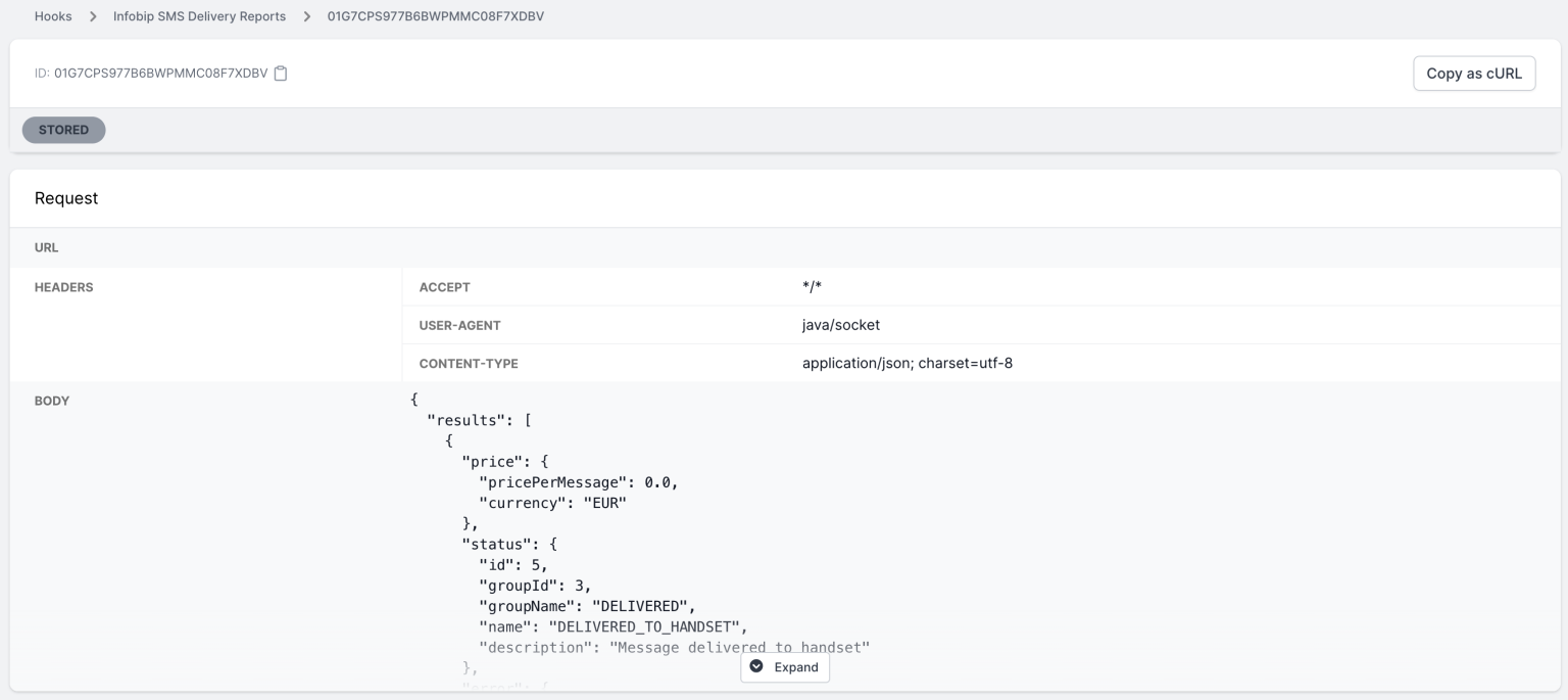 Get SMS Delivery Reports With Go Infobip SDK And Hooks Infobip Developers Hub Infobip 