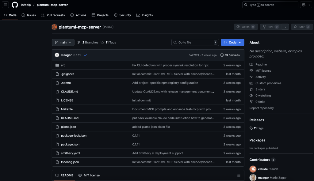 plantuml mcp server repo