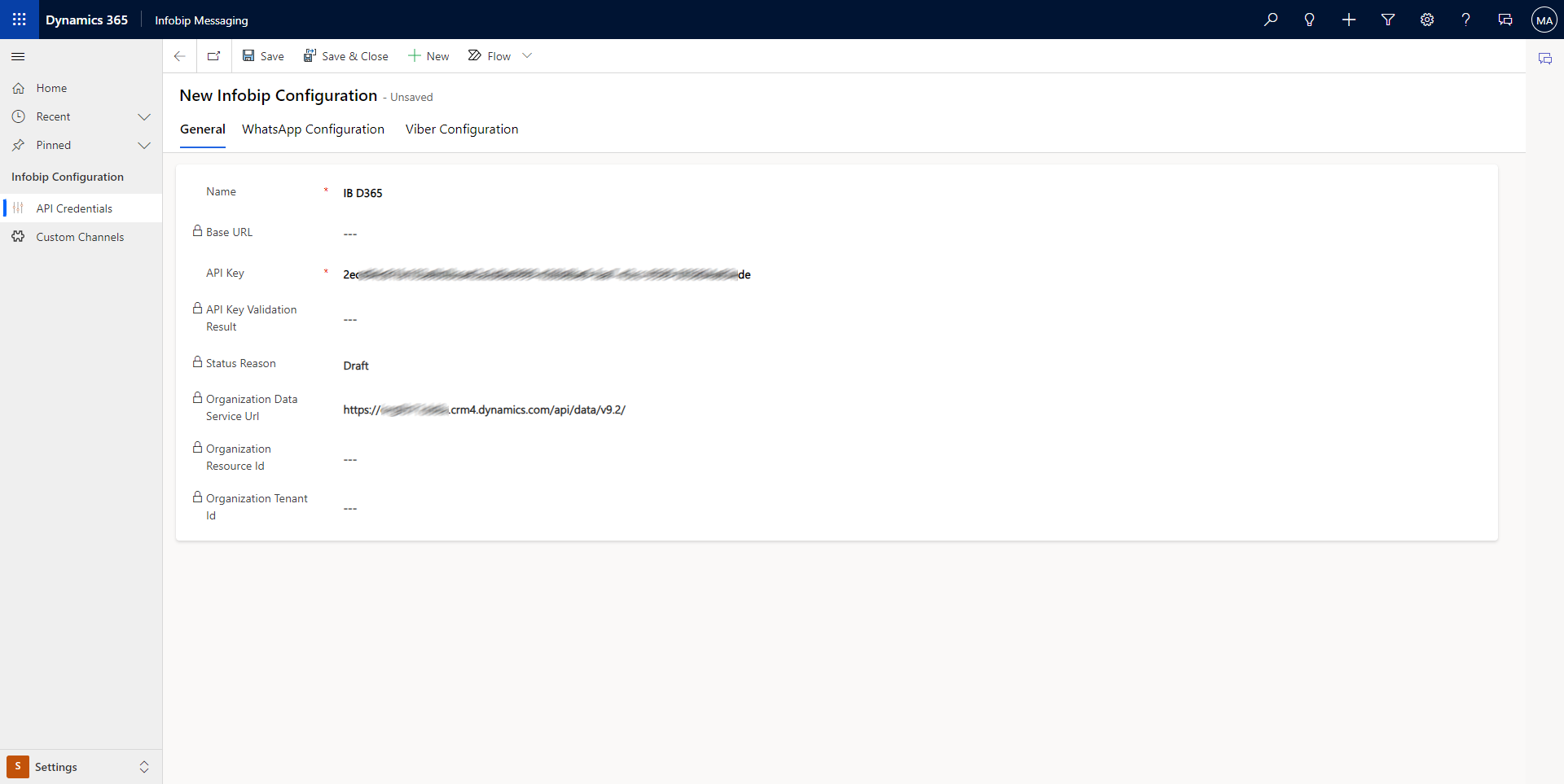 Microsoft Dynamics 365 Customer Insights messaging