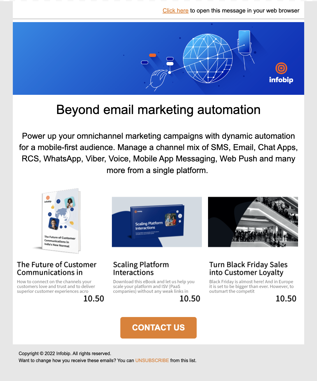 AI product recommendations email