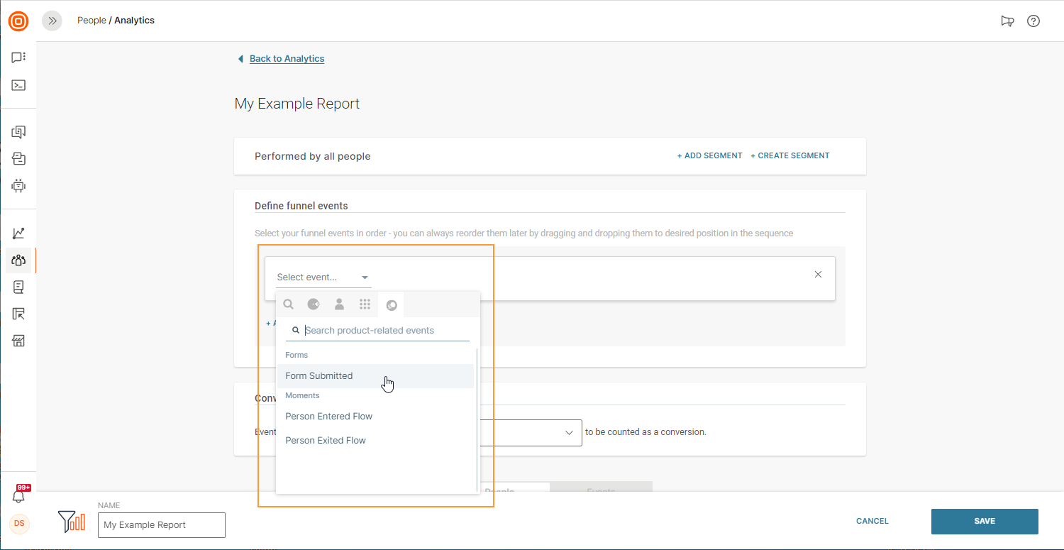 Funnel analytics in Forms