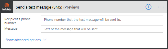 Microsoft Power Automate - Send text message SMS