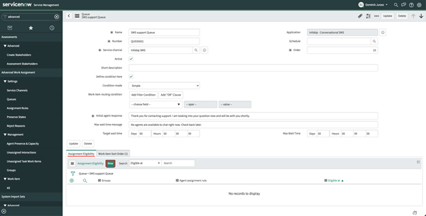 configure assignment rules servicenow